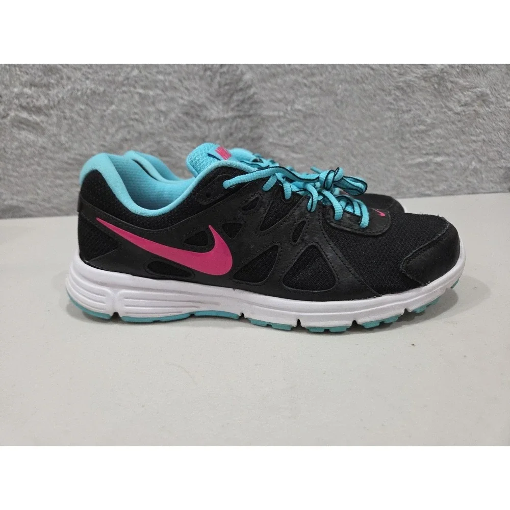 Nike Shoes Womens Sz 11  Revolution 2 Running Sneakers Black Lace Up  554900-019